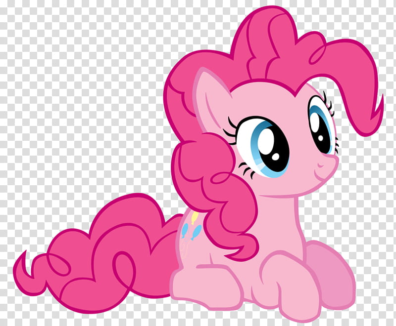 PinkiePie Resting, pink My Little Pony character transparent background PNG clipart