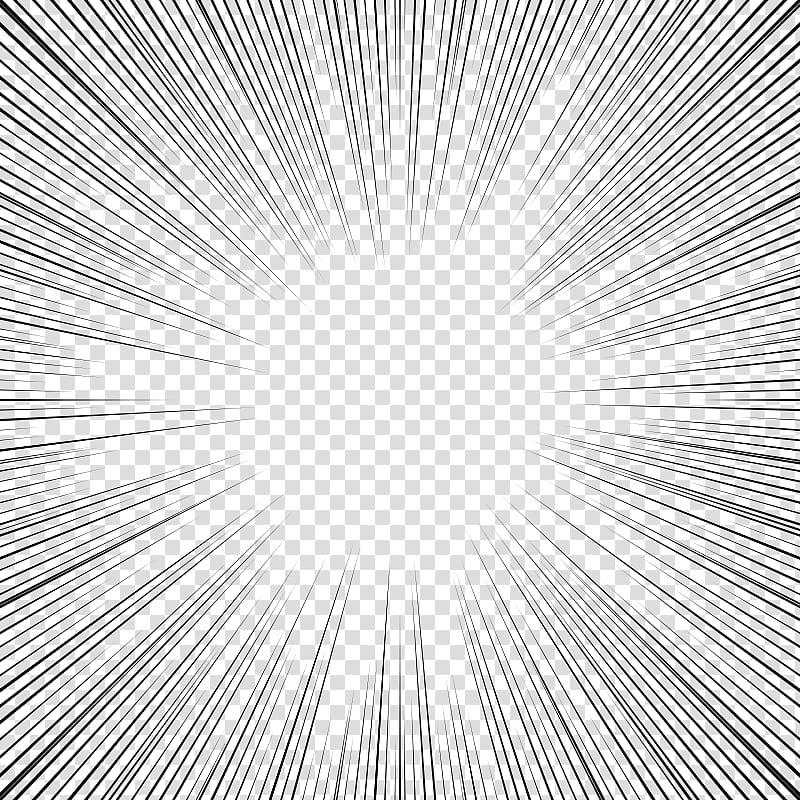 screentones action lines , black sun rays illustration transparent background PNG clipart