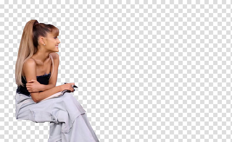 Ariana Grande en The Tonight Show transparent background PNG clipart