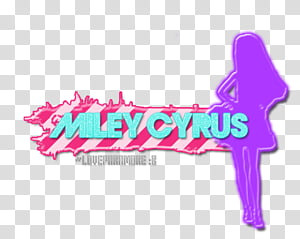 Texto Miley Cyrus transparent background PNG clipart thumbnail