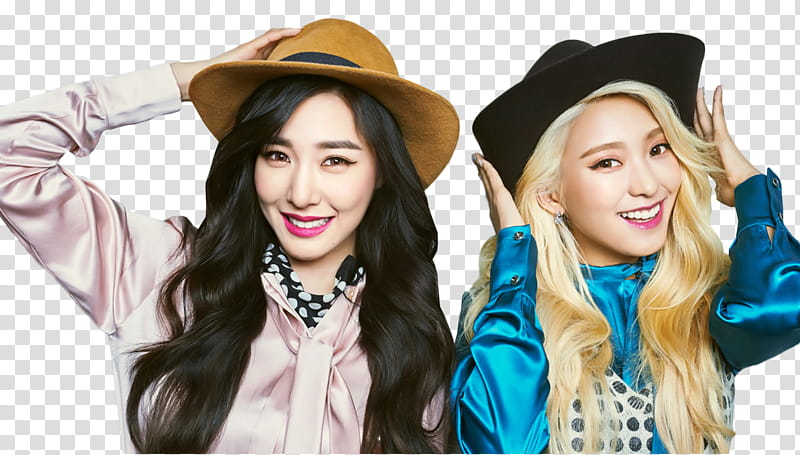 Tiffany SNSD and Bora SISTAR transparent background PNG clipart