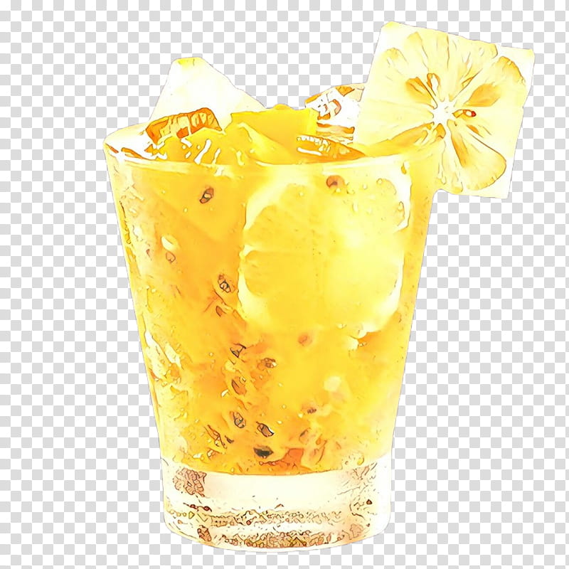 drink cocktail garnish food rum swizzle non-alcoholic beverage, Nonalcoholic Beverage, Orange Drink, Passion Fruit Juice, Mai Tai transparent background PNG clipart