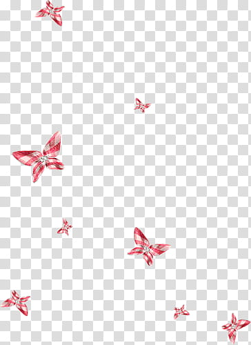 red and white butterflies illustration transparent background PNG clipart