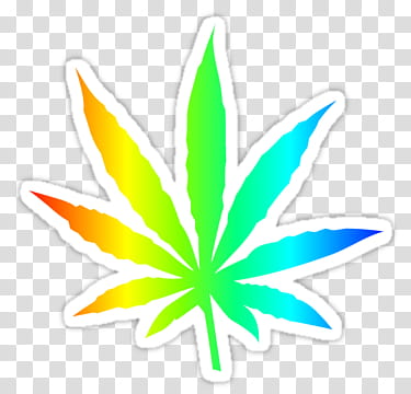 WEBPUNK , multicolored Cannabis leaf art transparent background PNG clipart
