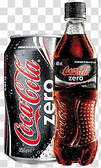 Coca-cola Zero can and bottle transparent background PNG clipart