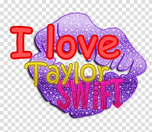 Texto I Love Taylor Swift transparent background PNG clipart