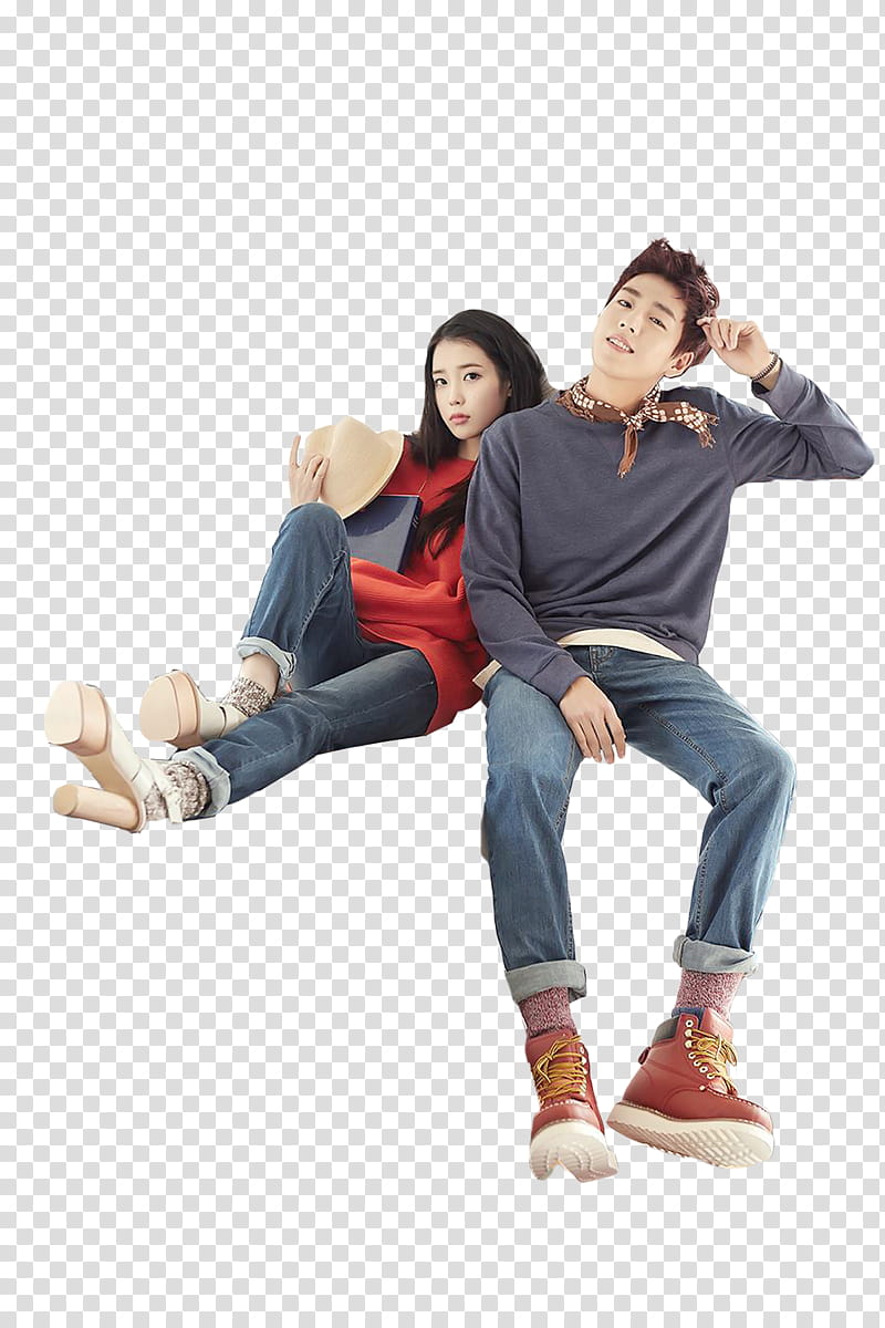 IU e Lee Hyun Woo transparent background PNG clipart