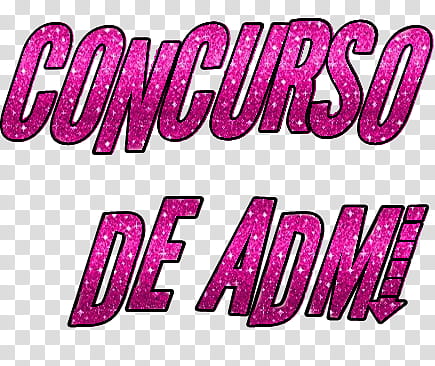 Concurso de admi, pink glittered Concurso De Adm text transparent background PNG clipart