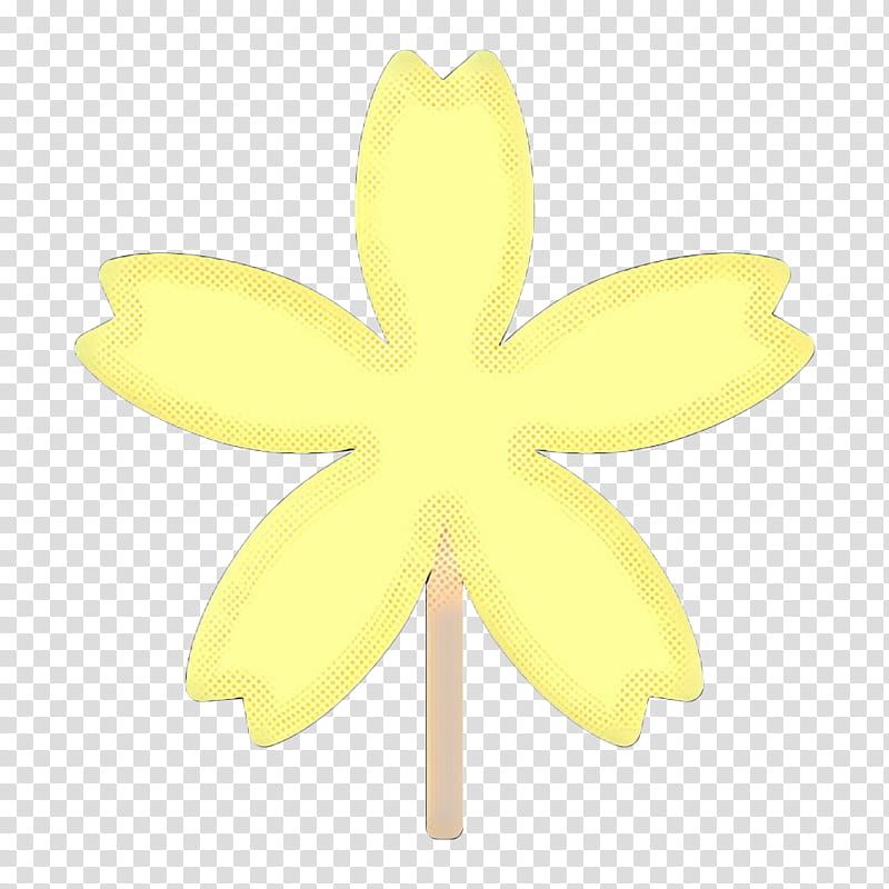 yellow petal leaf plant flower, Pop Art, Retro, Vintage transparent background PNG clipart