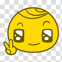 Caritas face, yellow emoji illustration transparent background PNG clipart