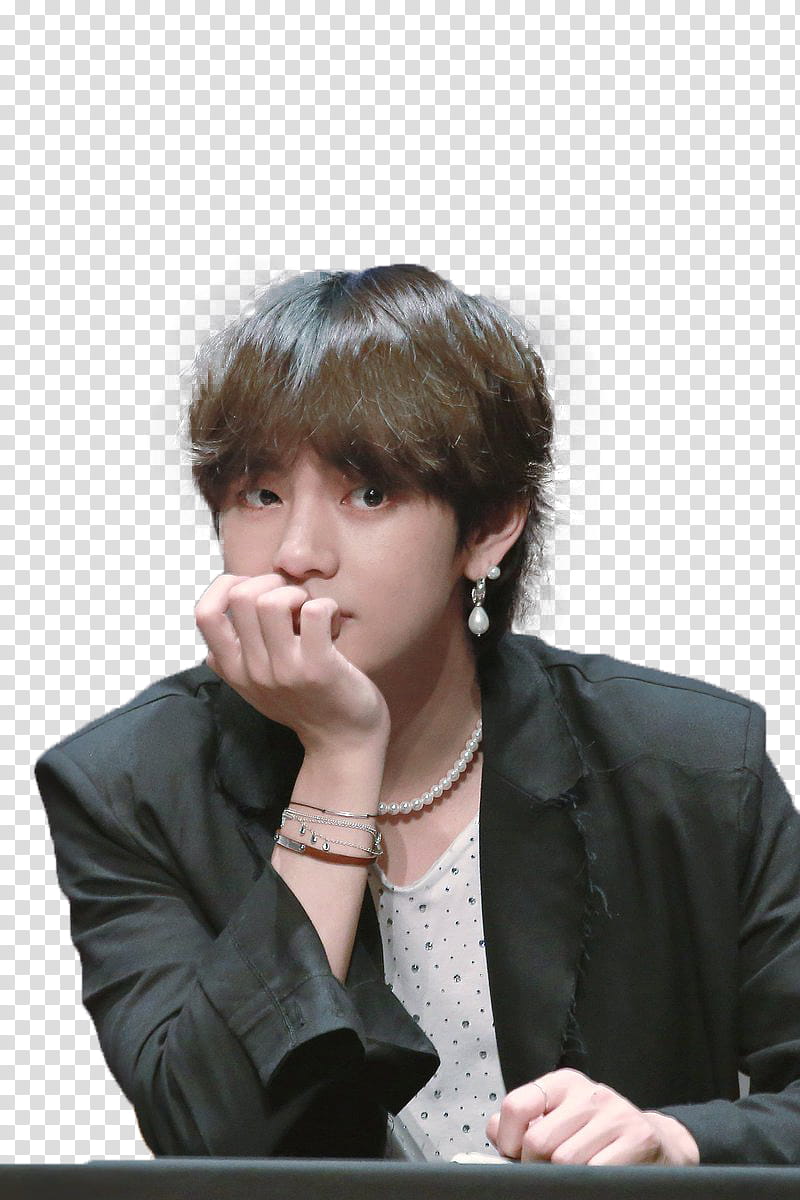 Taehyung Tear Fansign, male Korean celebrity transparent background PNG clipart