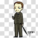 BBC Sherlock Mycroft, man wearing black suit illustration transparent background PNG clipart