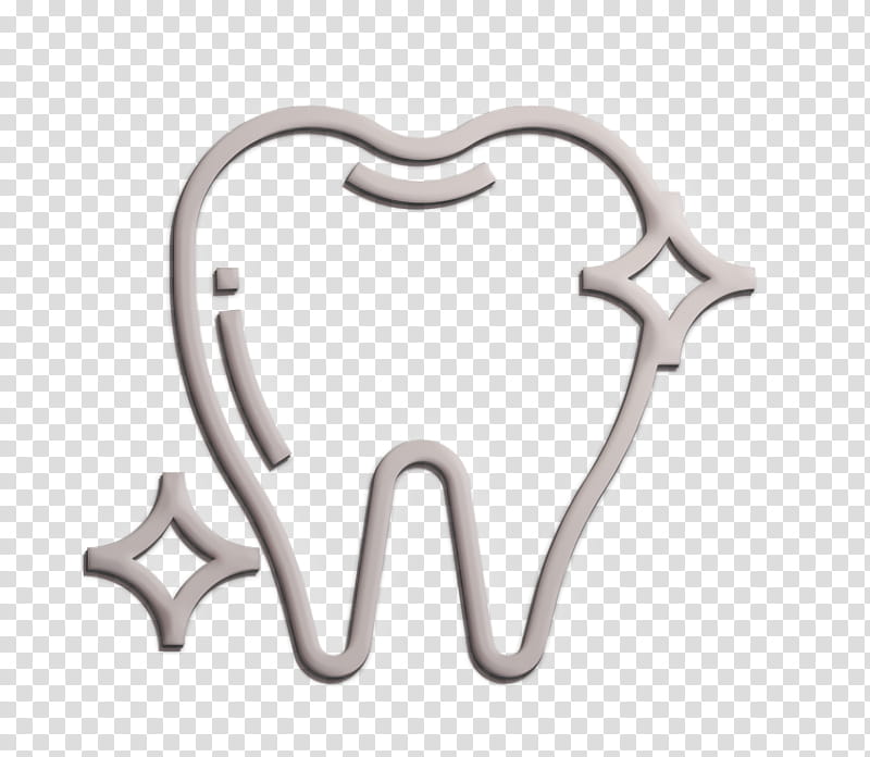 Dentist icon Teeth icon Tooth icon, Logo, Silver, Metal transparent background PNG clipart