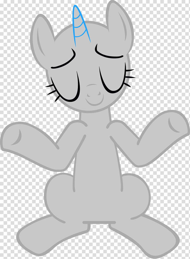 Shrugging Pony Base , My Little Pony illustration transparent background PNG clipart
