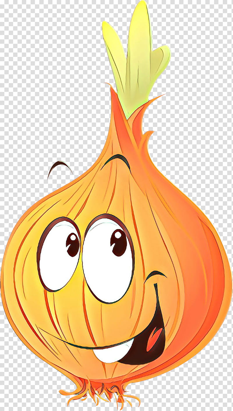 Orange, Cartoon, Facial Expression, Onion, Allium, Vegetable, Plant, Emoticon transparent background PNG clipart
