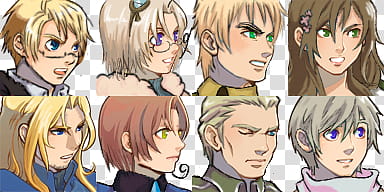 RPG Maker Headshots , animated female and male character transparent background PNG clipart