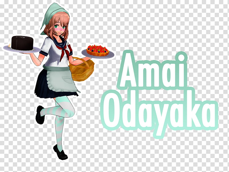 [YanSim and MMD] TDA Amai Odayaka transparent background PNG clipart