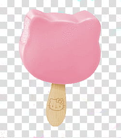 , pink Hello Kitty popsicle transparent background PNG clipart