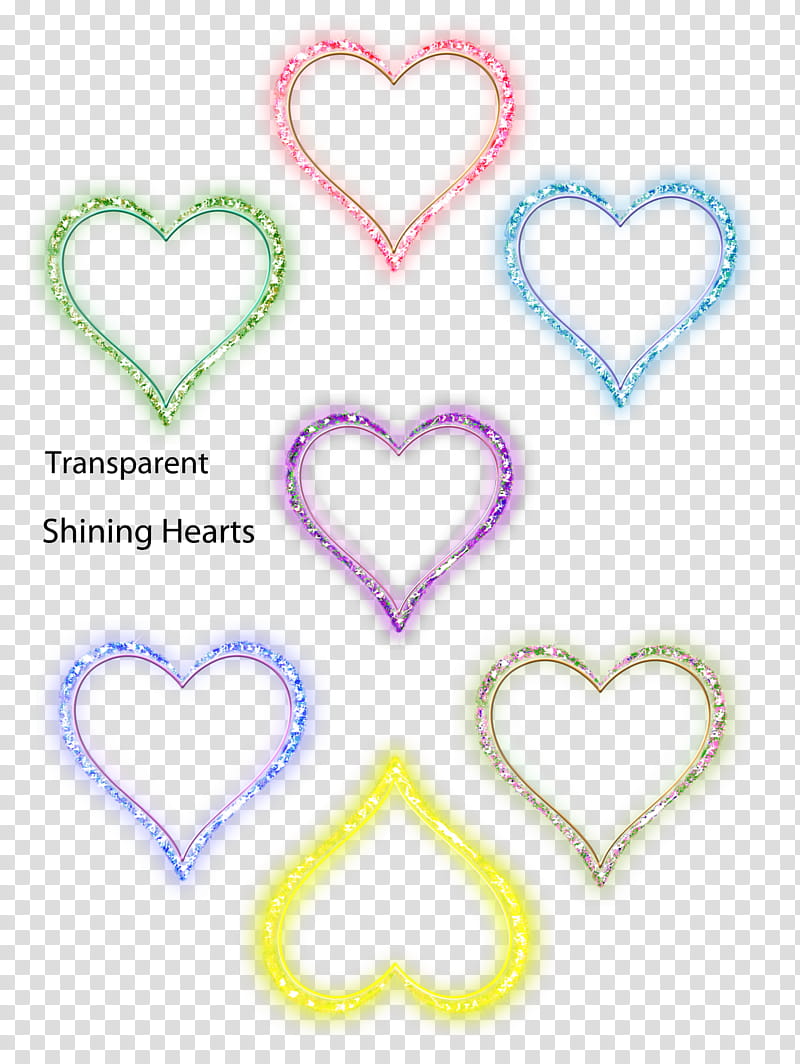 Glowing Hearts Hi Res transparent background PNG clipart