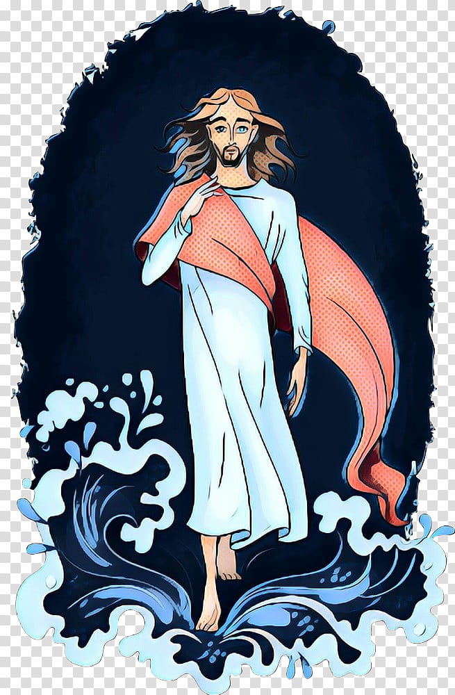 Jesus, Resurrection Of Jesus, Jesus Walking On Water, Christianity, Transfiguration Of Jesus, Second Coming, Cartoon transparent background PNG clipart