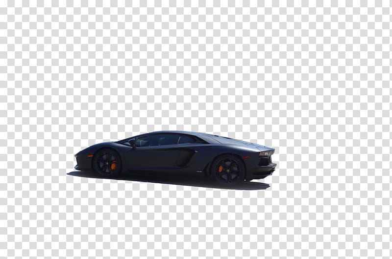 Black Matte Lamborghini Aventado transparent background PNG clipart