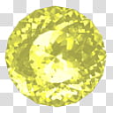 Shining Diamond Top View ICONS, Cape_x, round yellow stone transparent background PNG clipart