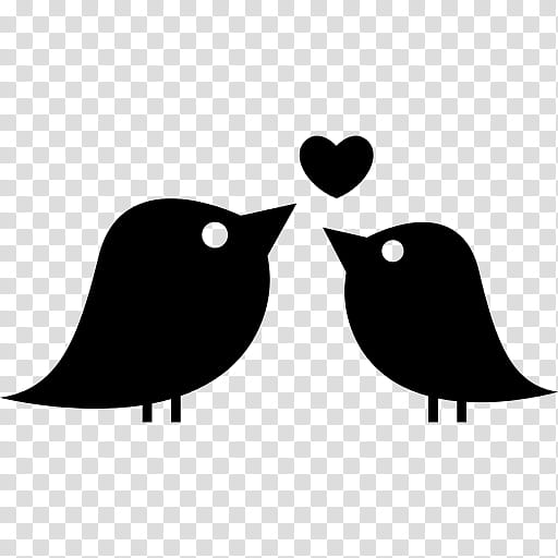 Love Bird, Lovebird, Black, Beak, Silhouette, Blackbird, Perching Bird, Songbird transparent background PNG clipart