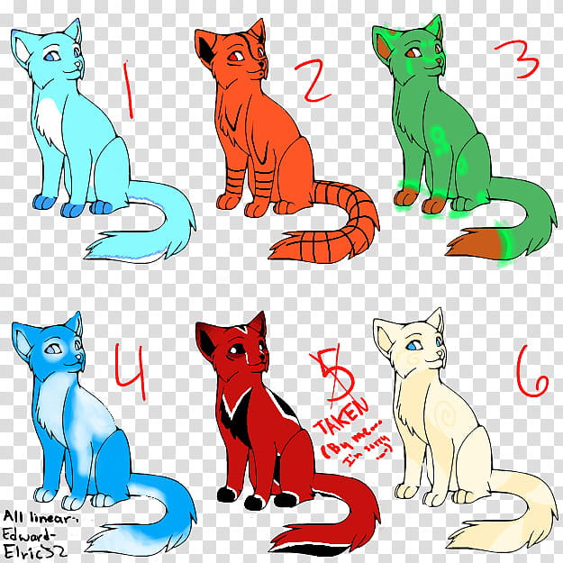 Cat Adoptables Auction Active, assorted-colored cat transparent background PNG clipart