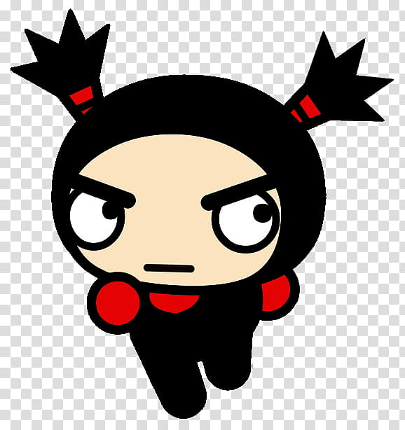 Pucca, black and red Pucca character illustration transparent background PNG clipart