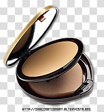 Make up set, black compact makeup palette transparent background PNG clipart