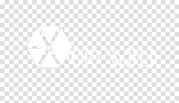 Logo WHITE Exo Wrld, Exo World logo transparent background PNG clipart