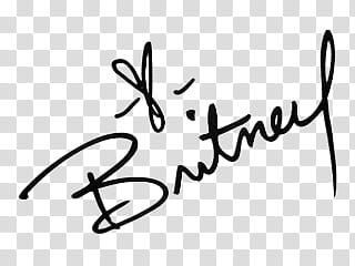 Famous signatures in, Britney signature transparent background PNG clipart