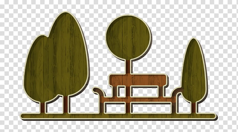 Park icon Holiday travelling icon, Furniture, Table, Plant transparent background PNG clipart