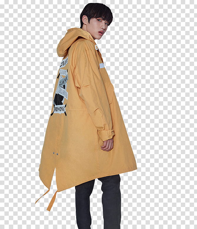 NCT , man in yellow jacket transparent background PNG clipart