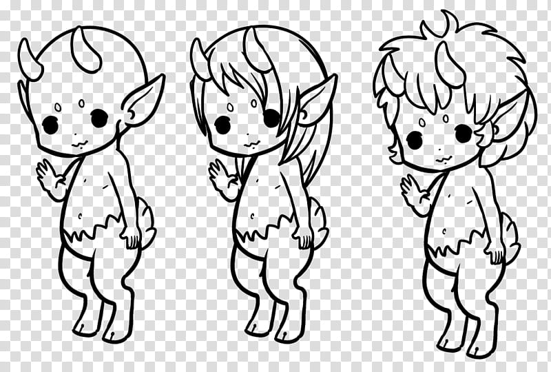 Free  Use Chibi Satyr Bases, cartoon characters illustration transparent background PNG clipart