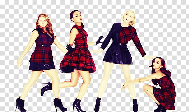 Little Mix, four women dancing transparent background PNG clipart