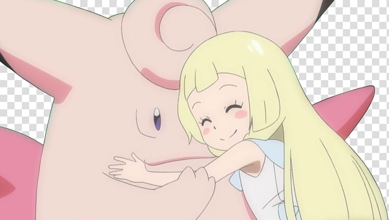 Lillie and Clefable Render transparent background PNG clipart