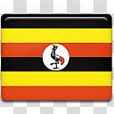 All in One Country Flag Icon, Uganda-Flag- transparent background PNG clipart