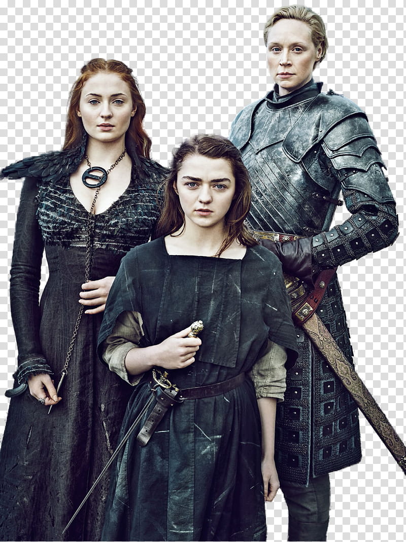 Game Of Thrones, Sophia Turner two Game of Thrones characters transparent background PNG clipart
