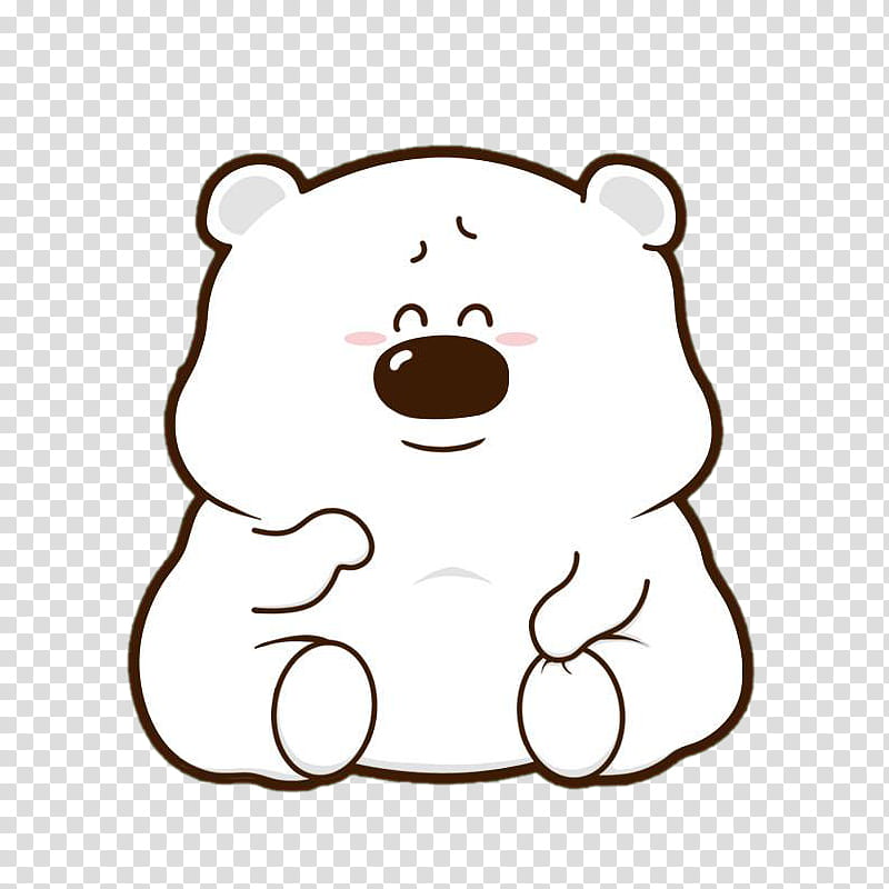 Polar Bear, Brown Bear, Cartoon, Cuteness, Japanese Cartoon, Animation, Moe, Head transparent background PNG clipart