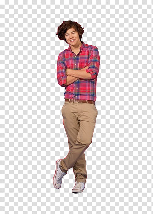 One Direction s, man in purple and red button up shirt transparent background PNG clipart