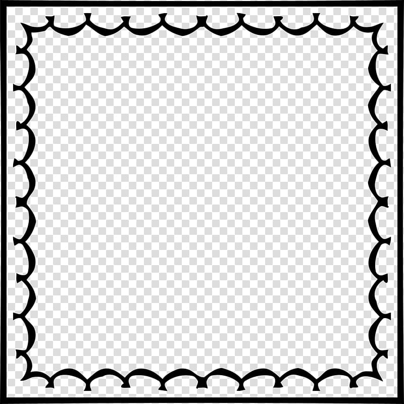 Square Frame , black border transparent background PNG clipart