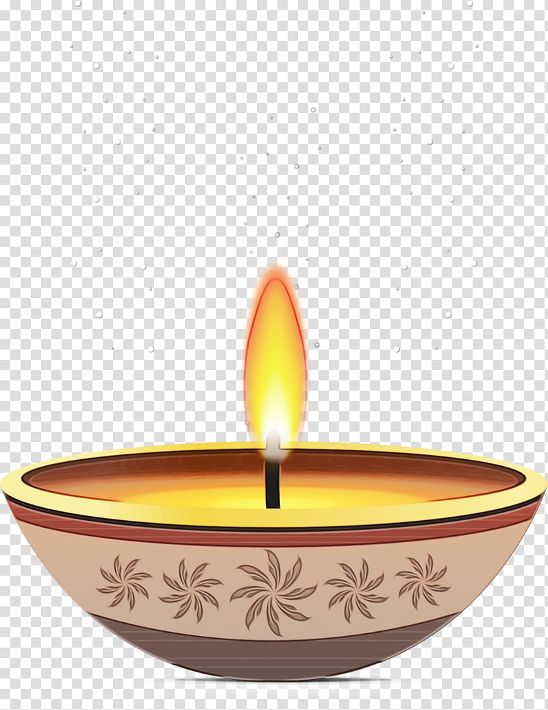 Diwali Oil Lamp, Wax, Lighting, Orange, Candle, Bowl, Event, Candle Holder transparent background PNG clipart