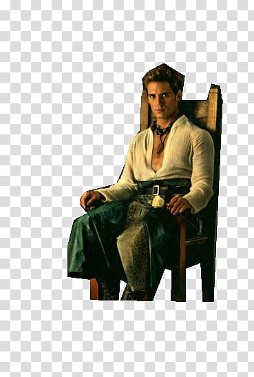 The Hunger Games Catching Fire, man in white sweat shirt sitting on chair transparent background PNG clipart