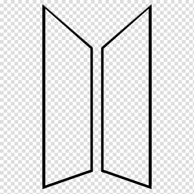 BTS New Logo  BTSxARMY Version , two rectangular black frame transparent background PNG clipart
