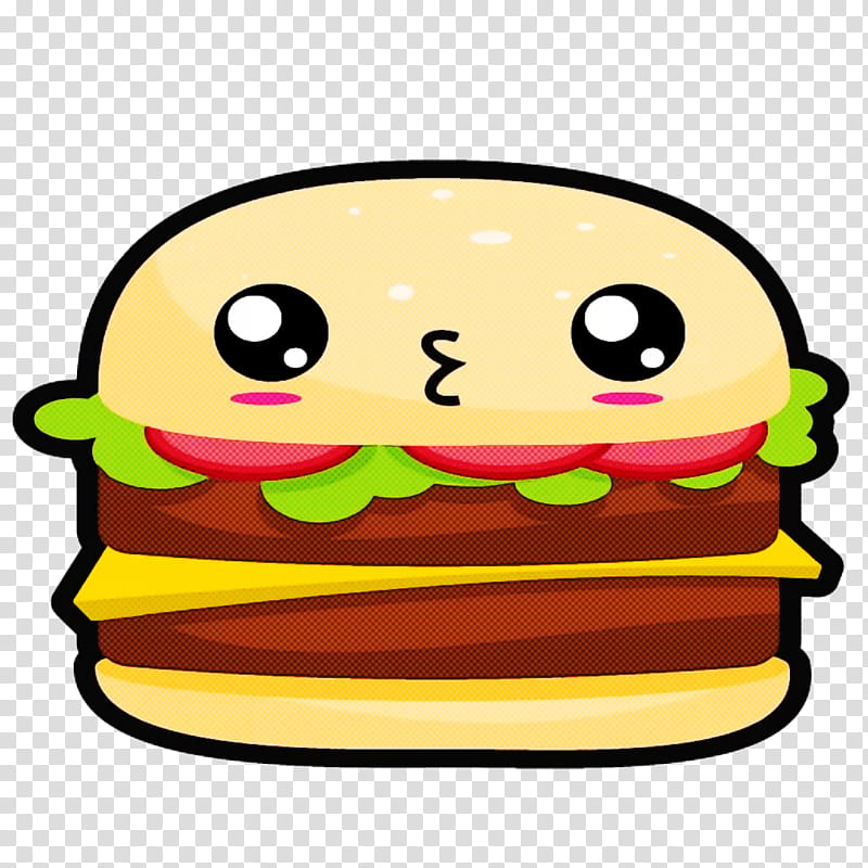 hamburger yellow cartoon cheeseburger junk food fast food smile emoticon transparent background png clipart hiclipart hamburger yellow cartoon