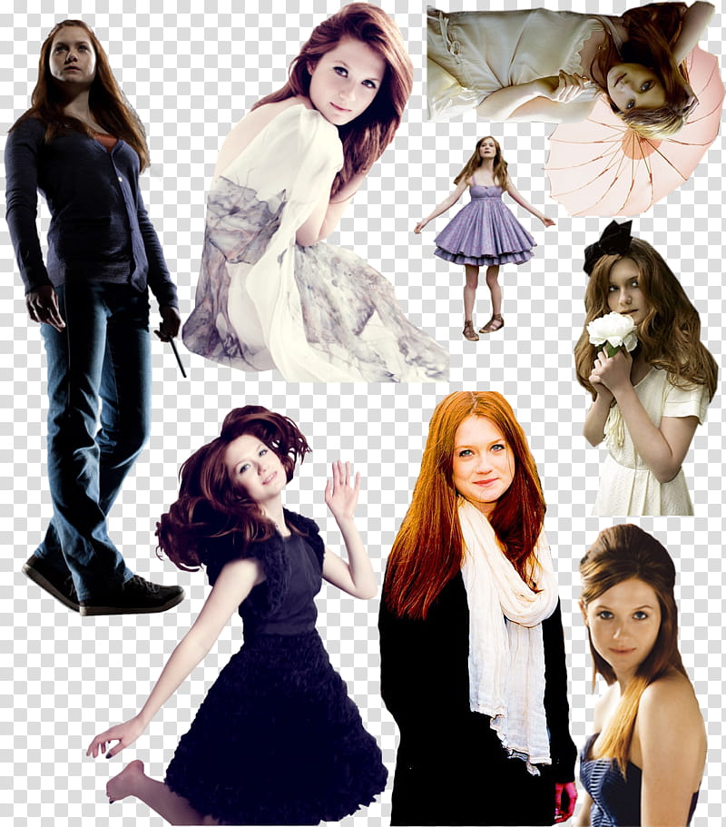 Bonnie Wright Ginny Weasley lot transparent background PNG clipart