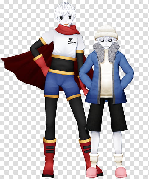 Skelebros[original, male and female anime characters transparent background PNG clipart