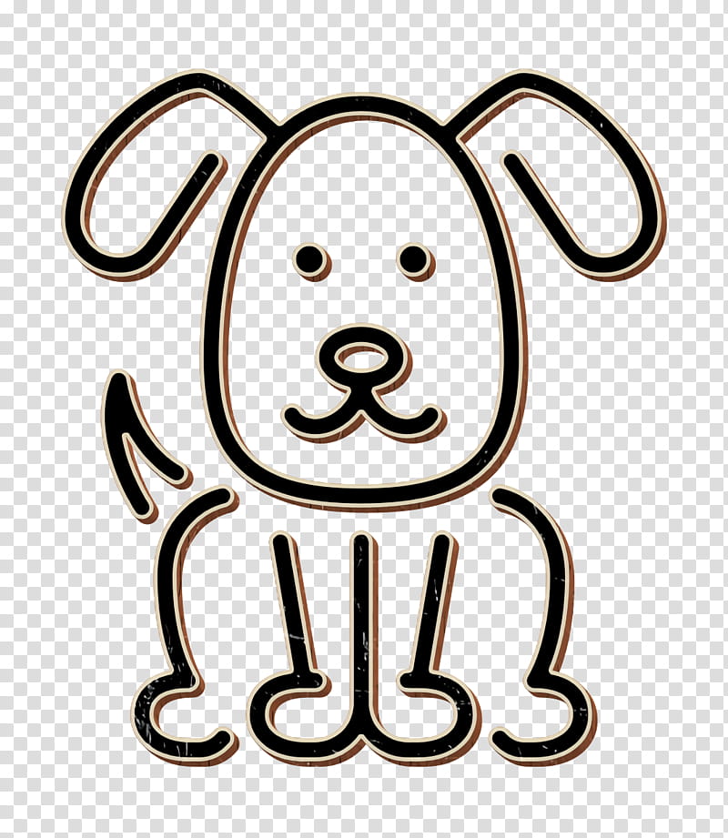 Dog icon Village icon, Cartoon, Head, Text, Nose, Line, Smile, Line Art transparent background PNG clipart