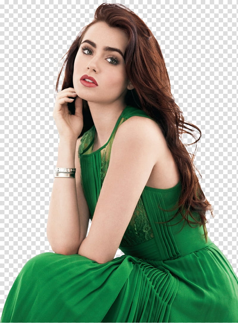 LILY COLLINS transparent background PNG clipart